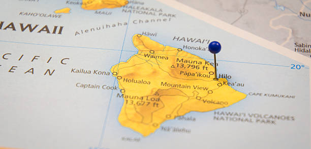 istock Travel Map Of Hilo Hawaii 542209046