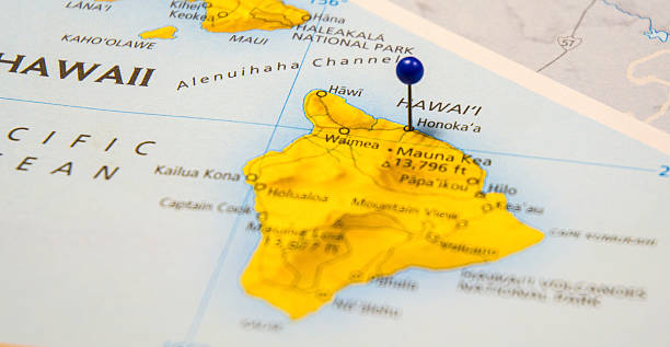 istock Travel Map Of Honokaa Hawaii 542209062