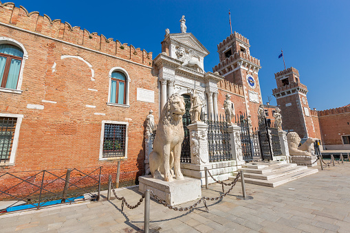 Entrace of the Arsenale of Venice, Italy