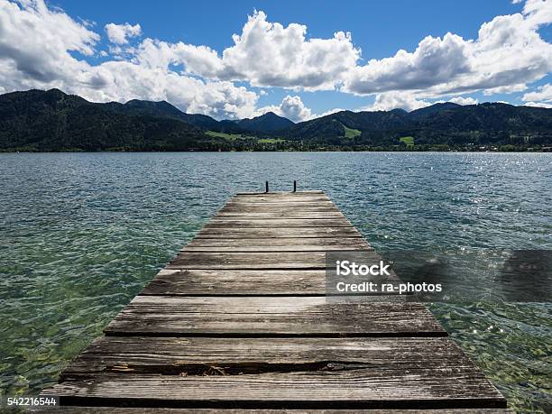 Lake Tegernsee Stock Photo - Download Image Now - Lake Tegernsee, Jetty, Water