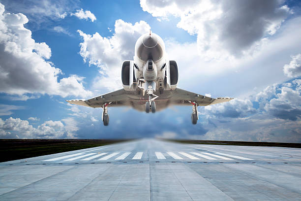 business concept with runway at airport