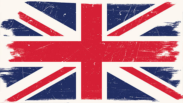 illustrations, cliparts, dessins animés et icônes de drapeau de la grande-bretagne  - british flag flag old fashioned retro revival