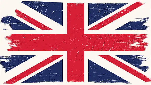 Vector illustration of Great Britain flag