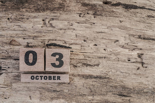 istock cube calendar for october on wooden background with copy space 542293510