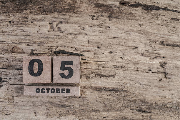 istock cube calendar for october on wooden background with copy space 542293738