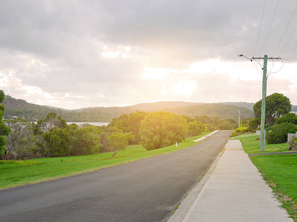 istock Pavement along the street in Walpole inlet 542297624