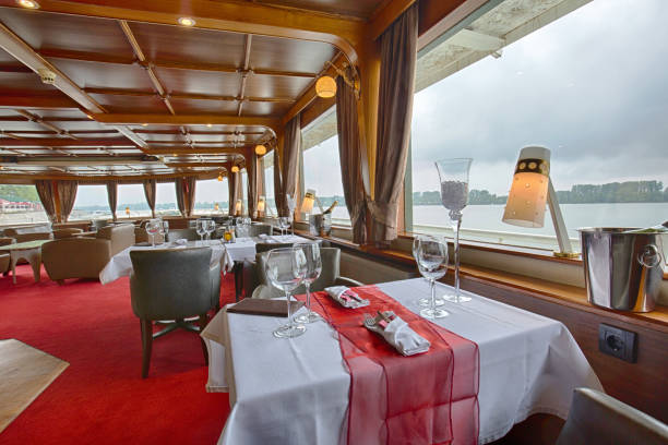 istock Interior of a cruise boat restaurant 542297742