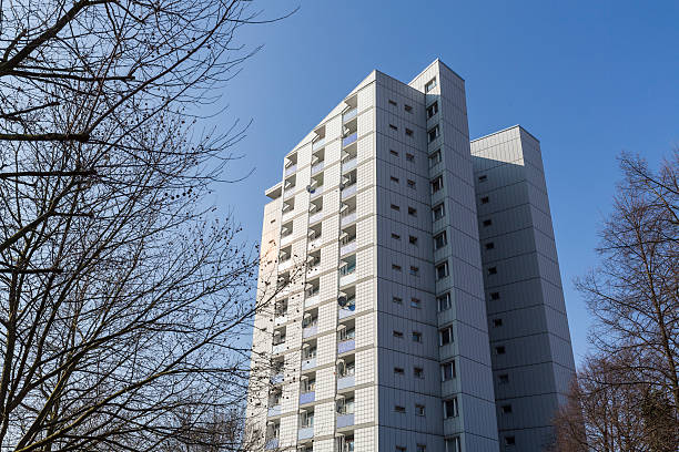 istock skyscraper in Berlin Kreuzberg with blue sky 542303808