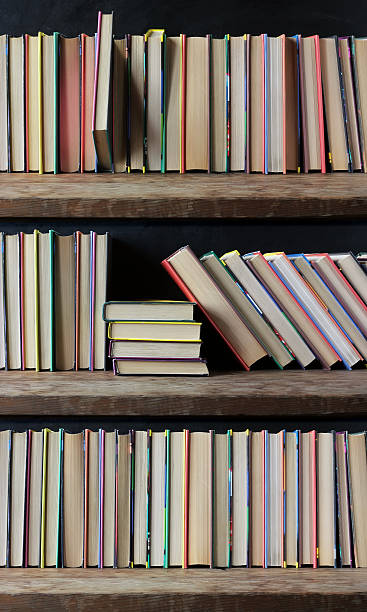 istock Books on the shelves. Library. Back to school. 542304822