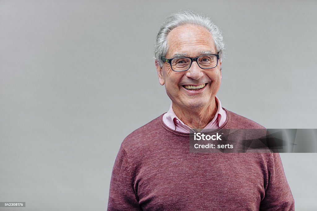 Portrait of a Smiling Senior Business Man - Royalty-free Portre Stok görsel