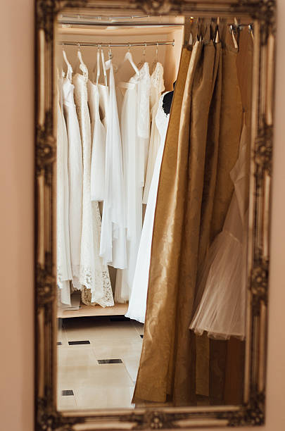 istock shop of wedding dresses 542310260