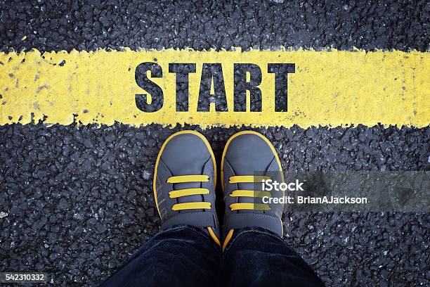 Start Line Stock Photo - Download Image Now - Beginnings, Starting Line, Child