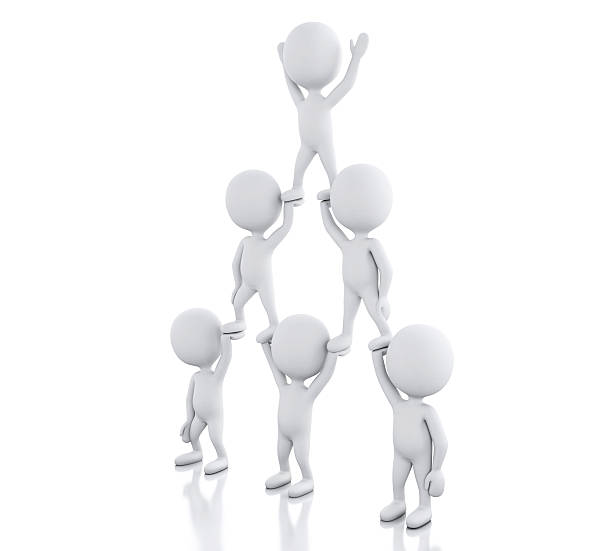 istock 3d White people, team work. Business concept. 542313138