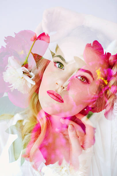 istock Double exposure woman beauty portrait 542313256