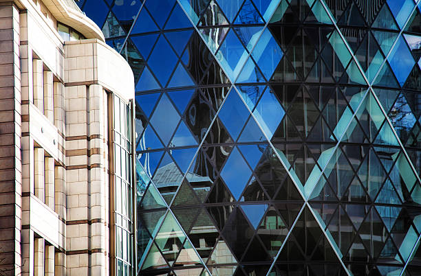 istock Modern London UK architectural background 542313594