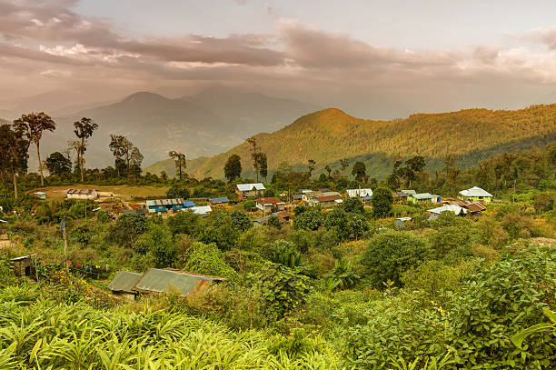 istock Silerygaon Village, with Himalayan mountain in backdrop, Sikkim 542315496