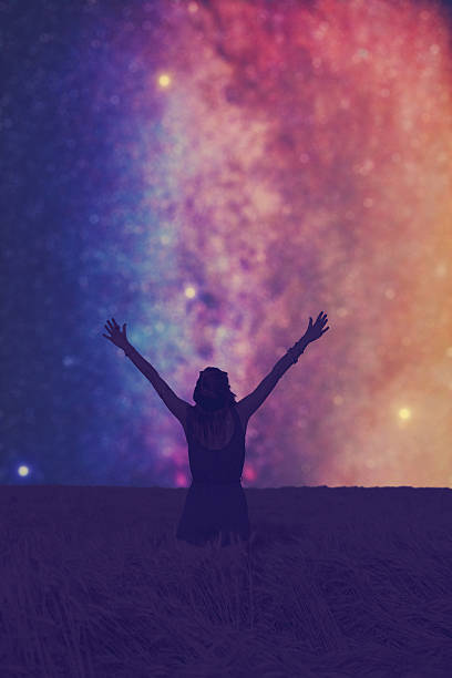 istock Girl watching the stars. 542316990