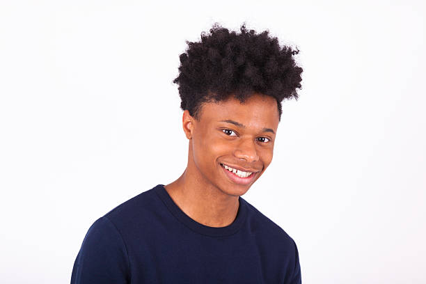 istock Happy young african american man isolated on white background - 542319636