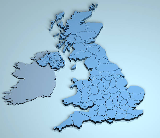 uk 3d - lanarkshire imagens e fotografias de stock