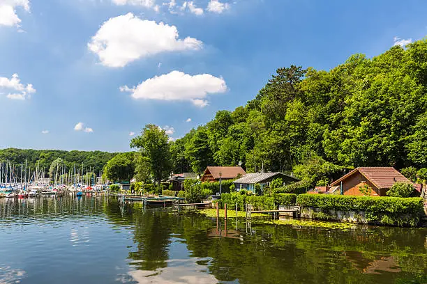 Wannsee in Berlin with marina