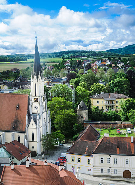 istock Melk Village Church 542321388