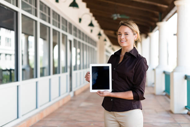 Businesswoman with Digital Tablet Computer