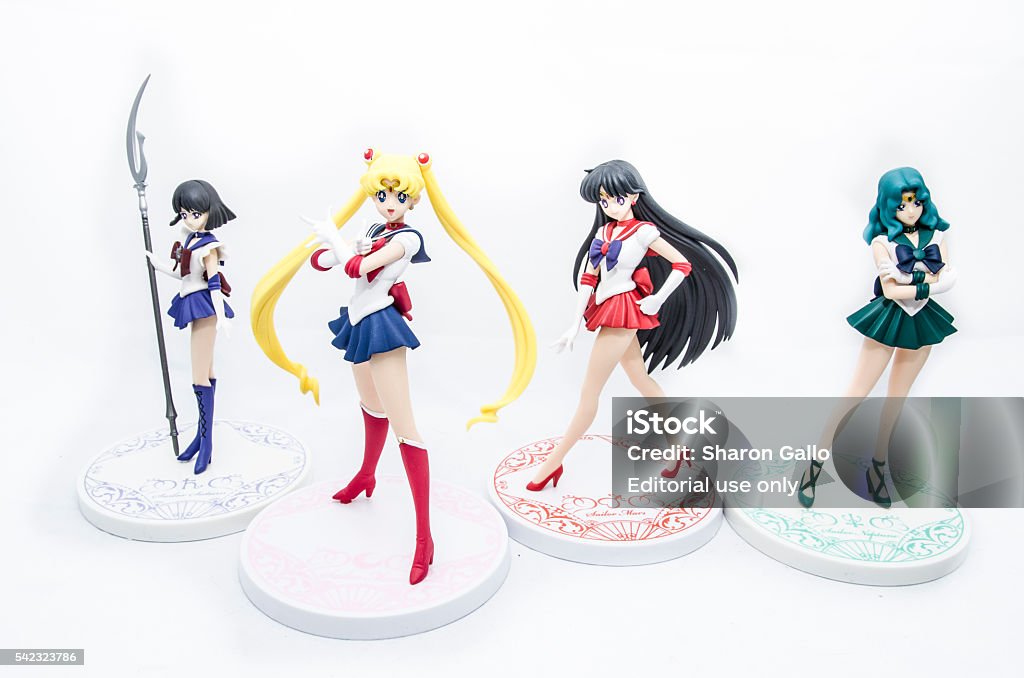 Sailor Moon Action Figures Stock Photo - Download Image Now - Action Figure,  Art, Art And Craft - iStock