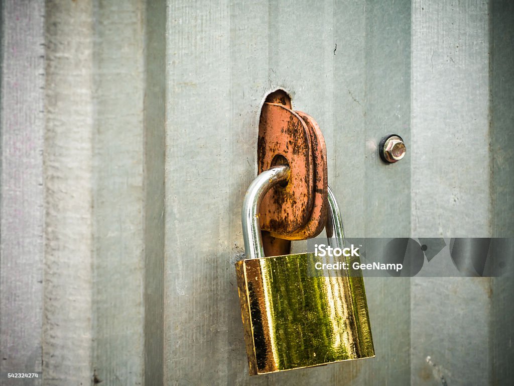 Through Pad Lock Pad Lock Stock Photo - Download Image Now - Cracked, Decoration, Door ...