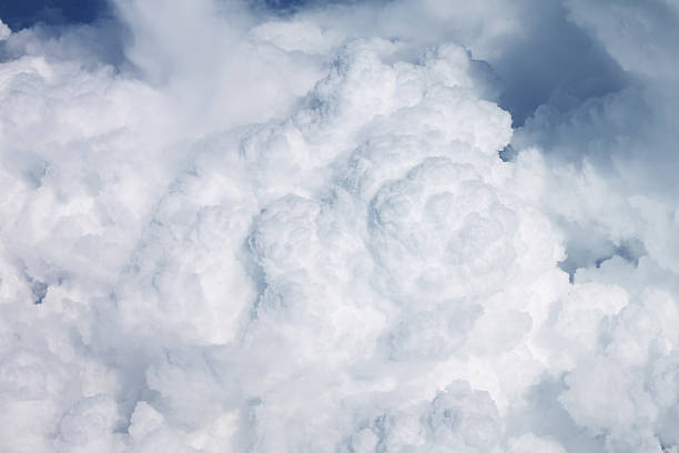 istock Heavy clouds out of an airplane window 542325042