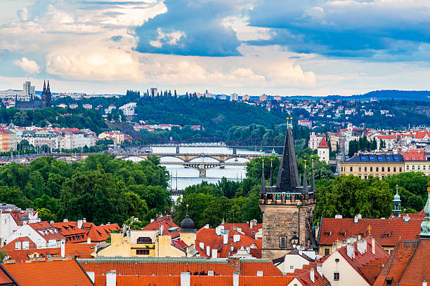 istock Panorama of Prague, Czech Republic 542325250