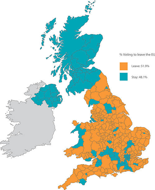 ilustraciones, imágenes clip art, dibujos animados e iconos de stock de brexit ( &#39;british exit ") de los resultados de la votación unión europea - map usa election cartography