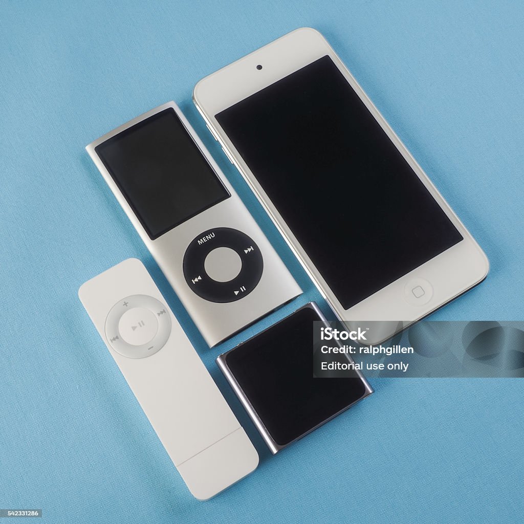 Collection Of Apple Ipods 6 Stock Image Now - iPod, Apple Computers, Culture and Entertainment - iStock