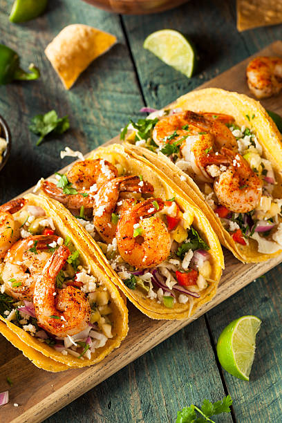 istock Homemade Spicy Shrimp Tacos 542331674