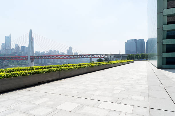 istock empty floor with cityscape and skyline of chongqing 542550318