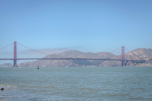 Golden Gate Bridge spanning San Francisco Bay