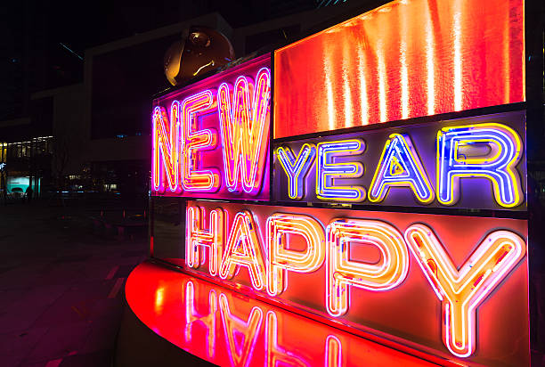 istock happy new year displayed by neon light 542551752