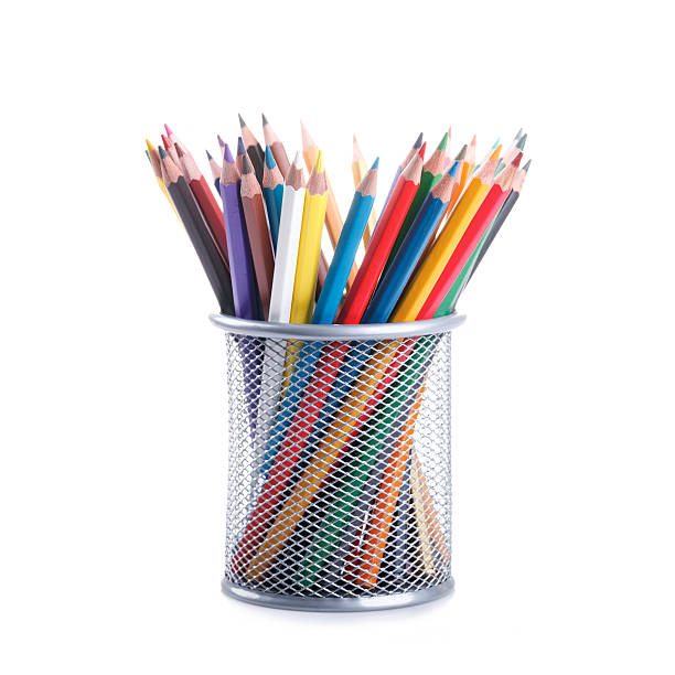istock colors pencils in a basket container 542552774