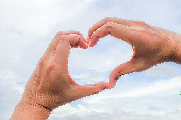 istock hands in the form of heart isolated on white background 542553816