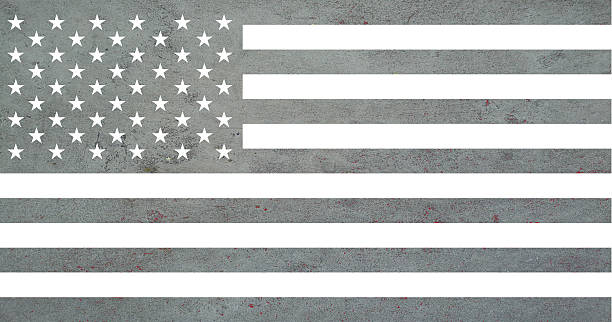 istock usa flag on concretel texture 542556292