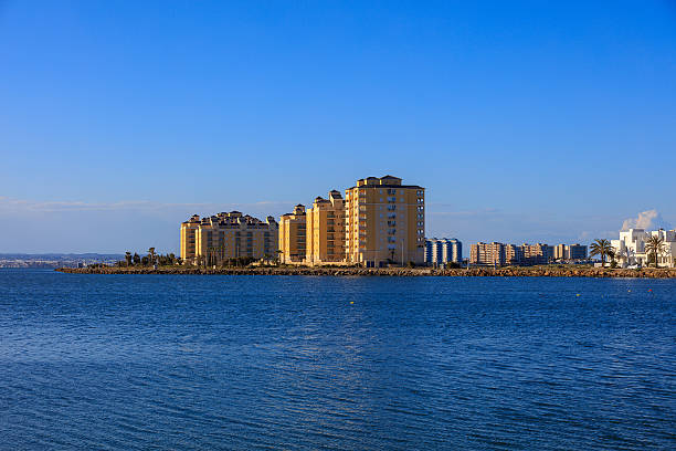 istock Looking at cityscape from the sea 542557558