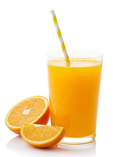 istock Glass of fresh orange juice 542563138