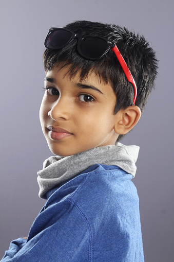 Indian Boy With Sunglasses Stock Photo - Download Image Now - Arts Culture  and Entertainment, Asian and Indian Ethnicities, Beautiful People - iStock