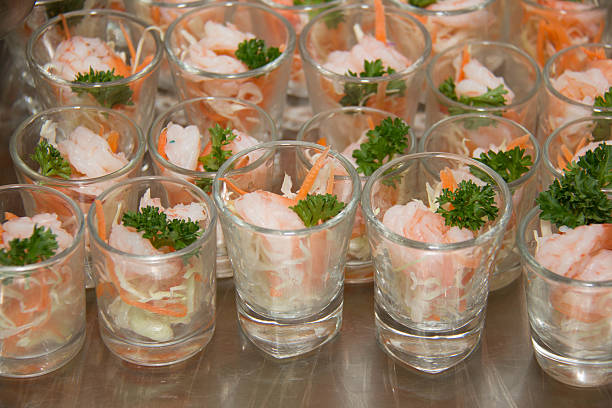 istock mini glass shrimp cocktail with cocktail sauce 542570308