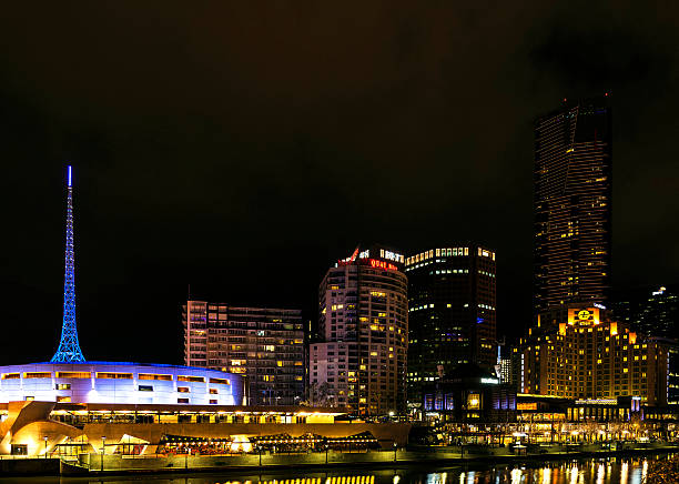 istock central melbourne city river side skyline at night in australia 542572686
