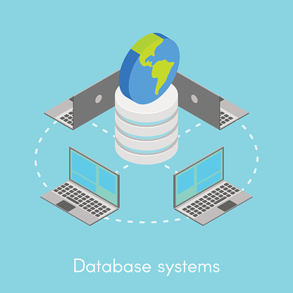 Online Database System Concept For Online Database Systems Stock Illustration - Download Image ...