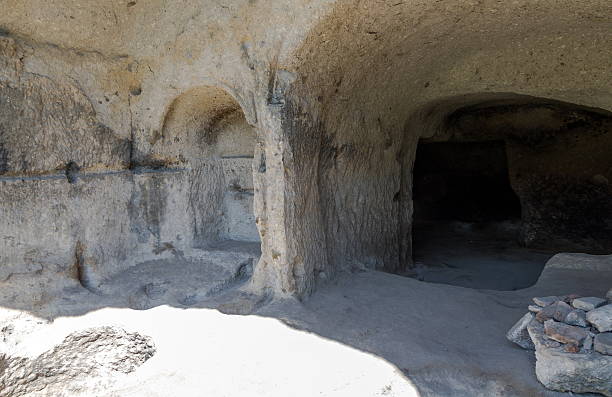 istock Vardzia cave city complex in Georgia 542576640