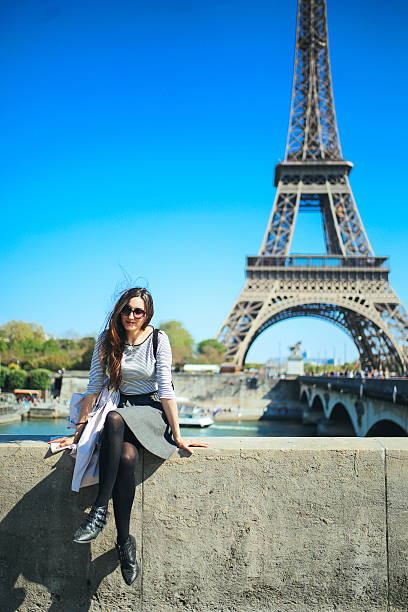 istock Young woman relaxing in Paris 542577290
