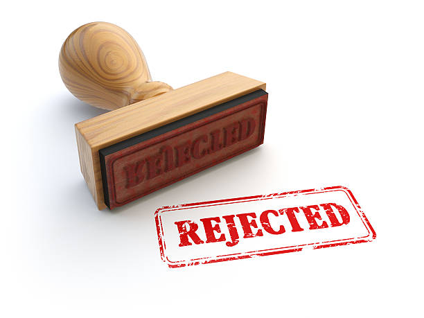 istock Stamp Rejected isolated on white. Agreement or approval concept. 542578026