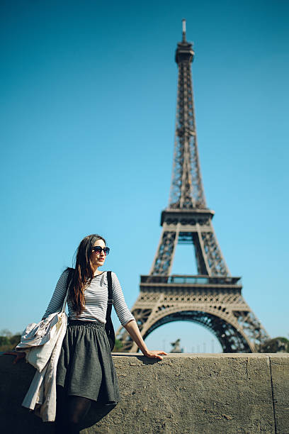 istock Young woman relaxing in Paris 542578882