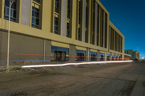 istock Unfinish building at night 542592230